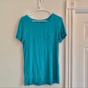 Teal pocket tee